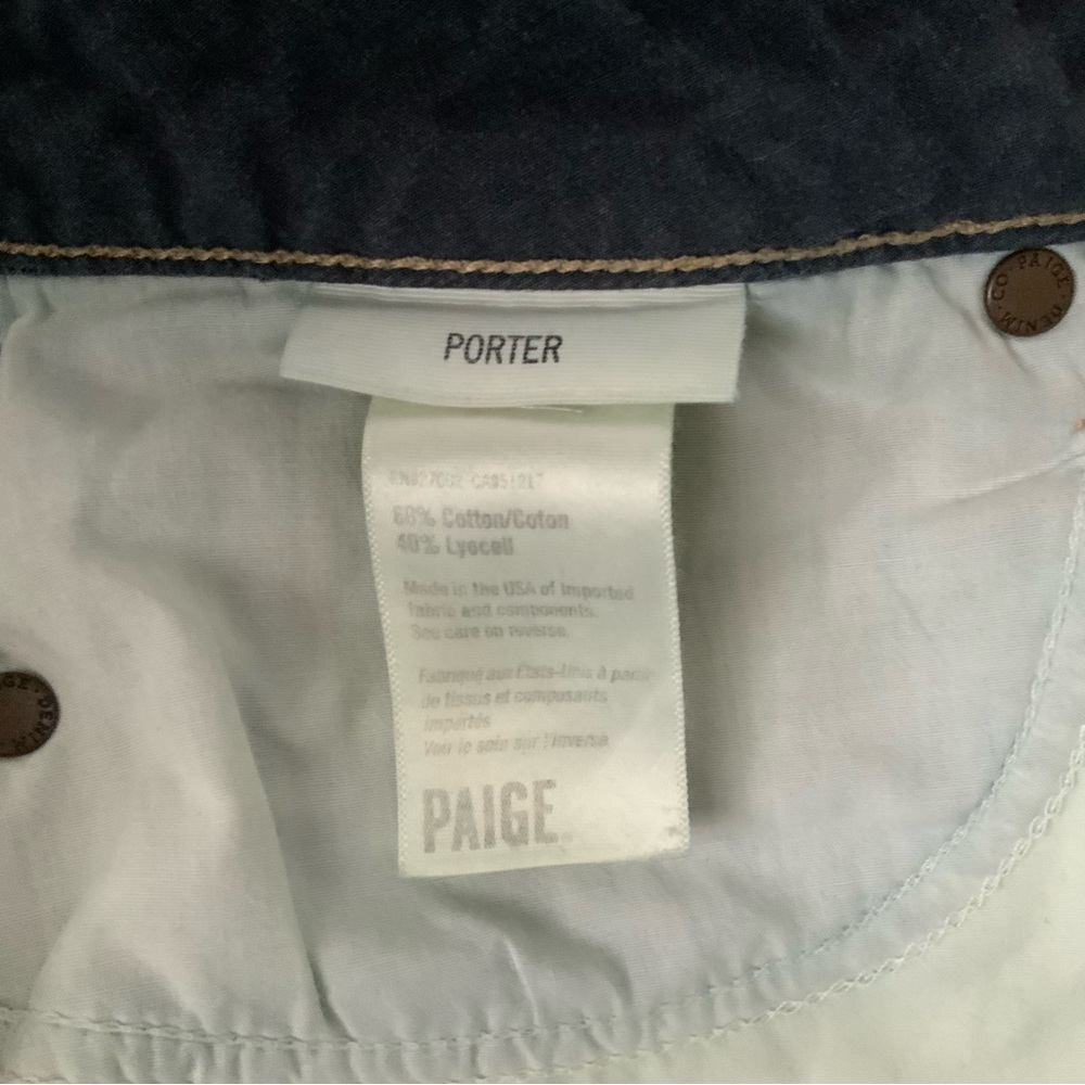 PAIGE Jeans Porter Blue Size 27 - Picture 10 of 13